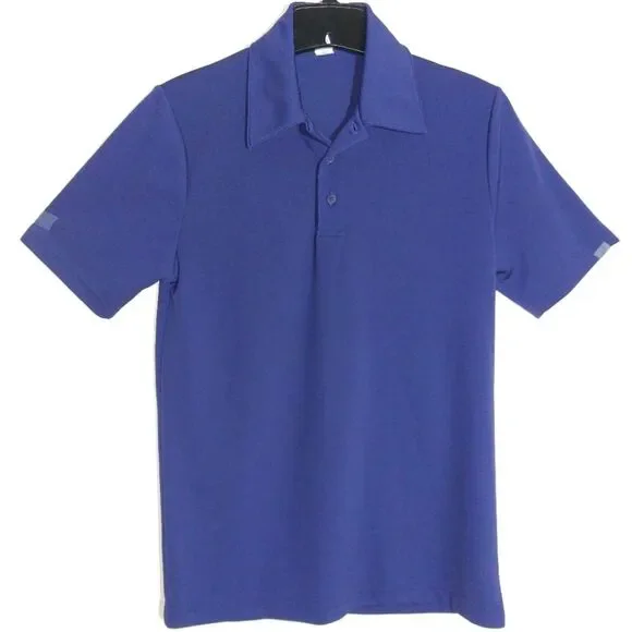 Alo Women's Yoga Active Gym Golf Performance Polo Shirt Royal Blue Size XS EUC - Picture 1 of 8